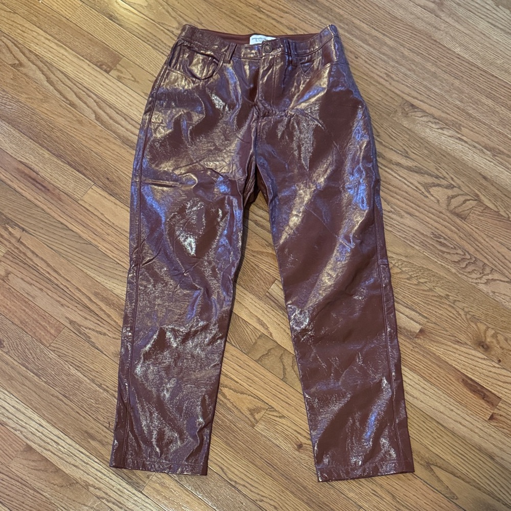 Abercrombie & Fitch Rich Brown Pants, Curve Love